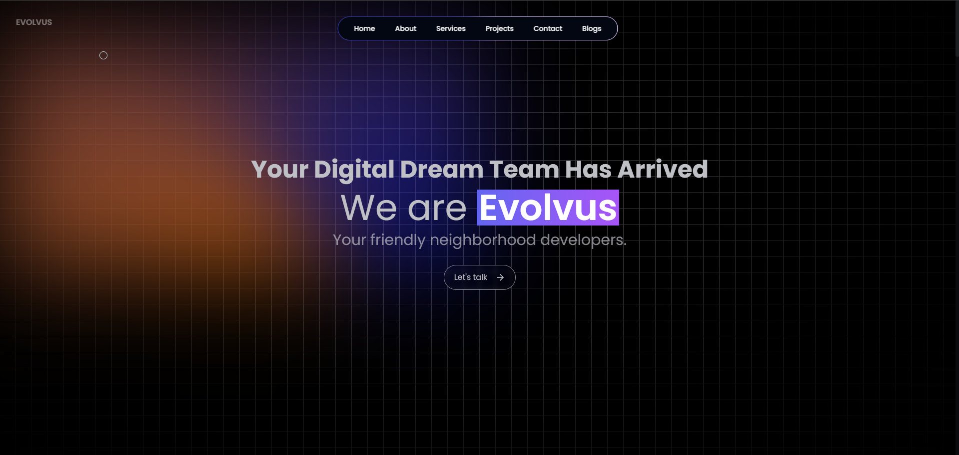 Evolvus portfolio website